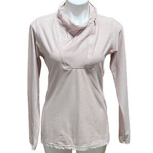 NWOT New Balance Long Sleeve Athletic Pullover Light Pink 1/4 Zip Top Medium